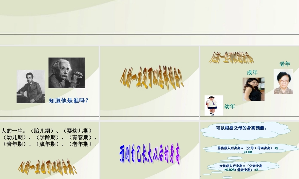 六年级科学下册 人生之旅 1课件 苏教版