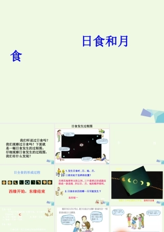六年级科学上册 日食和月食课件5 青岛版-青岛版小学六年级上册自然科学课件