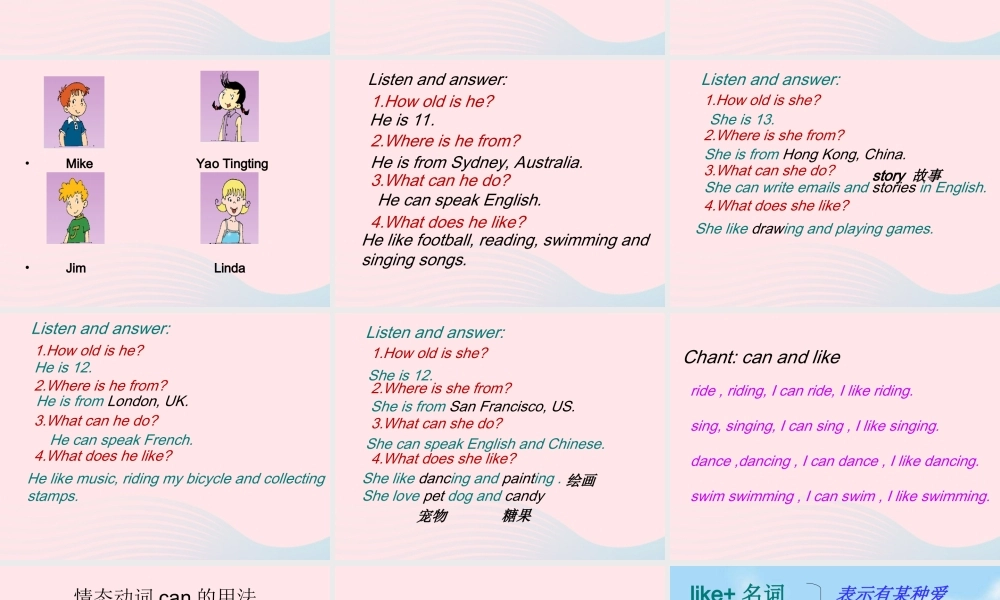 六年级英语上册 Module 5 Unit 2 I can speak French 课件 外研版（三起）-外研版小学六年级上册英语课件