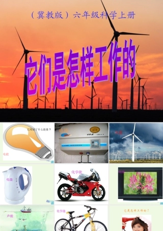 六年级科学上册 第11课 它们是怎样工作的课件1 冀教版-冀教版小学六年级上册自然科学课件