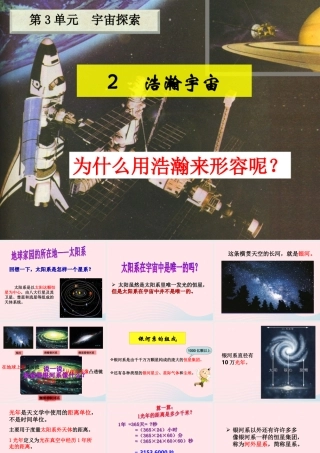 六年级科学下册 三 宇宙探索 2 浩瀚宇宙课件（2） 湘教版-湘教版小学六年级下册自然科学课件