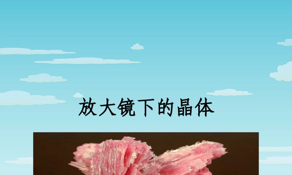 六年级科学下册 第一单元 微小世界 3 放大镜下的晶体课件1 教科版-教科版小学六年级下册自然科学课件