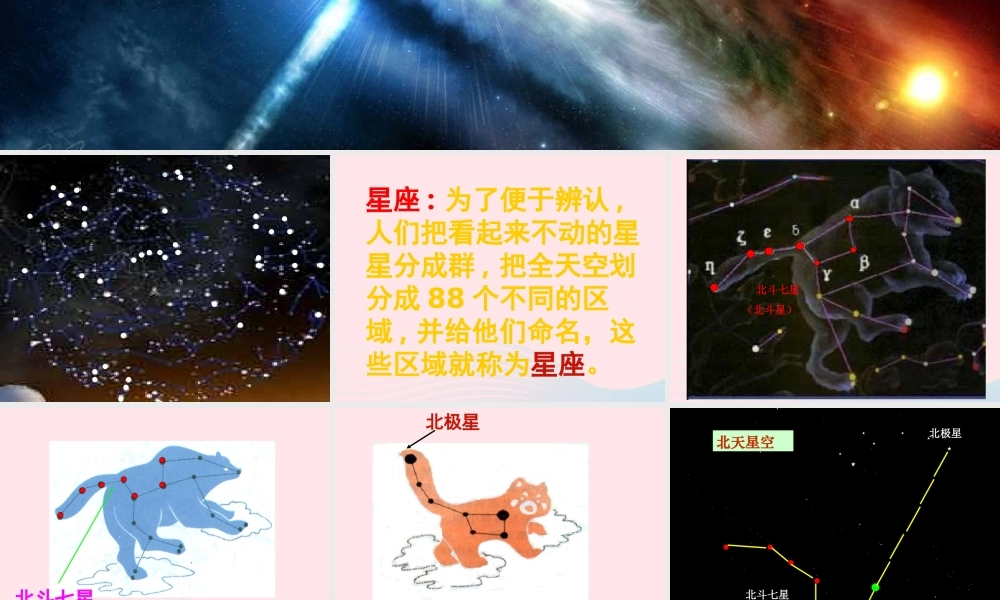 六年级科学下册 三 宇宙探索 3 灿烂星空课件（2） 湘教版-湘教版小学六年级下册自然科学课件