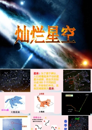 六年级科学下册 三 宇宙探索 3 灿烂星空课件（2） 湘教版-湘教版小学六年级下册自然科学课件