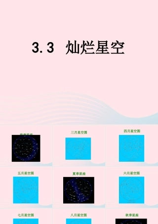 六年级科学下册 三 宇宙探索 3 灿烂星空课件（3） 湘教版-湘教版小学六年级下册自然科学课件