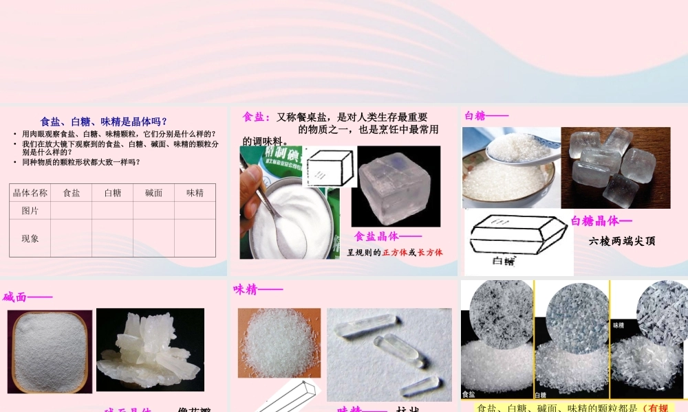 六年级科学下册 第一单元 微小世界 3 放大镜下的晶体课件5 教科版-教科版小学六年级下册自然科学课件