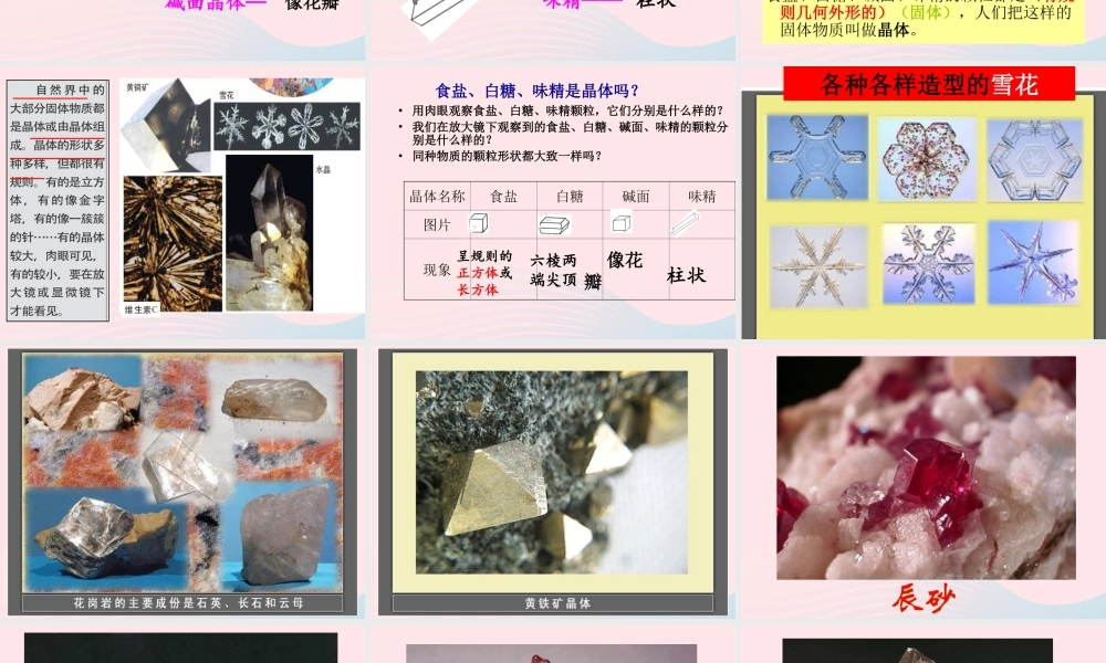 六年级科学下册 第一单元 微小世界 3 放大镜下的晶体课件5 教科版-教科版小学六年级下册自然科学课件