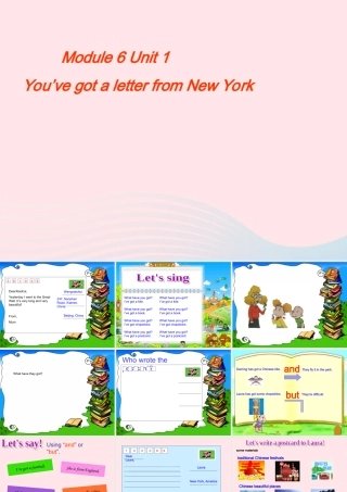 六年级英语上册 Module 6 Unit 1 You've got a letter from New York课件外研版（三起）-外研版小学六年级上册英语课件