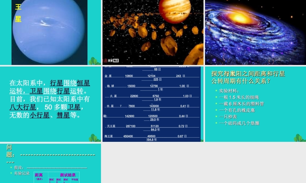 六年级科学上册 太阳系大家族课件1 苏教版-苏教版小学六年级上册自然科学课件