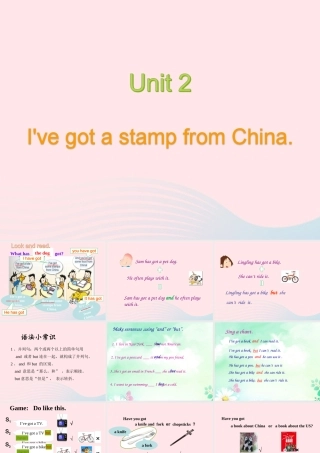 六年级英语上册 Module 6 Unit 2 I've got a stamp from China课件  外研版（三起）-外研版小学六年级上册英语课件