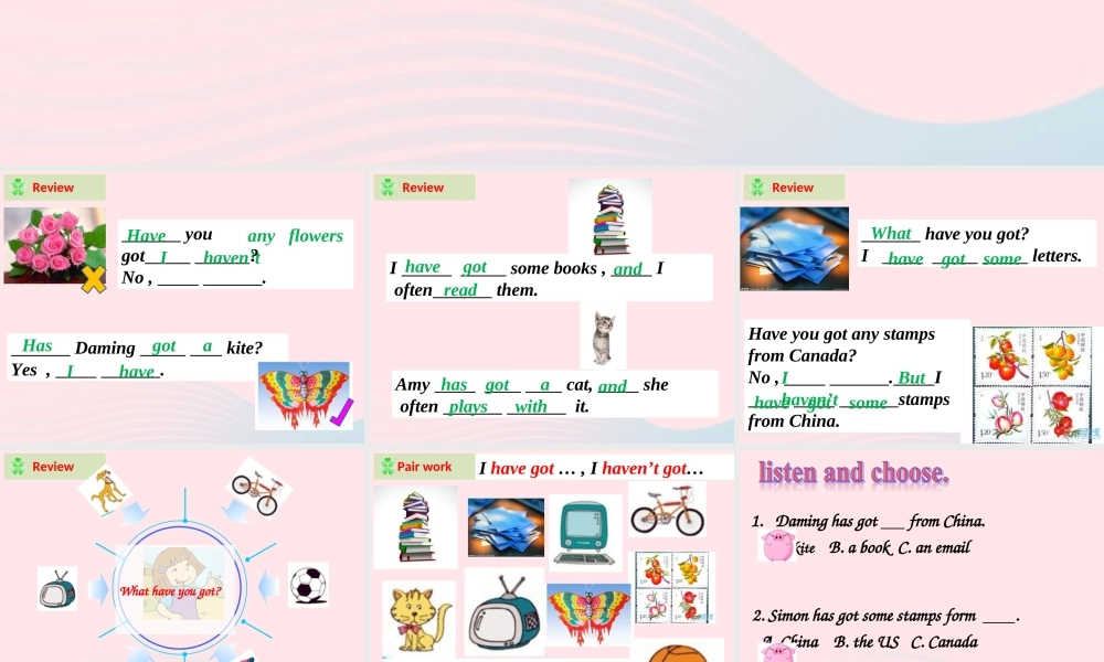 六年级英语上册 Module 6 Unit 2 I've got a stamp from China课件 外研版（三起）-外研版小学六年级上册英语课件
