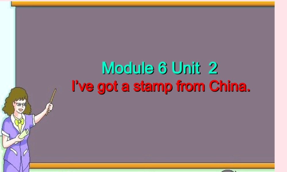六年级英语上册 Module 6 Unit 2 I've got a stamp from China课件外研版（三起）-外研版小学六年级上册英语课件