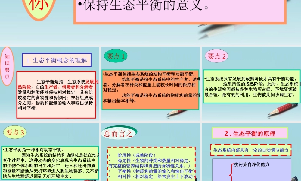 六年级科学下册 生态平衡 1课件 苏教版