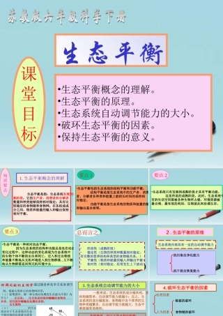 六年级科学下册 生态平衡 1课件 苏教版