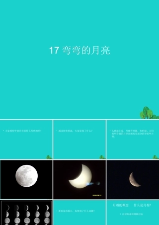 六年级科学上册 弯弯的月亮课件2 青岛版-青岛版小学六年级上册自然科学课件