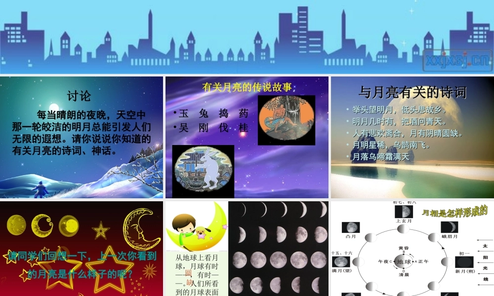 六年级科学上册 弯弯的月亮课件5 青岛版-青岛版小学六年级上册自然科学课件