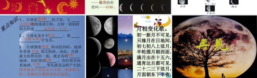 六年级科学上册 弯弯的月亮课件5 青岛版-青岛版小学六年级上册自然科学课件