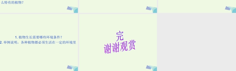 六年级科学上册 植物向哪里生长课件1 青岛版-青岛版小学六年级上册自然科学课件
