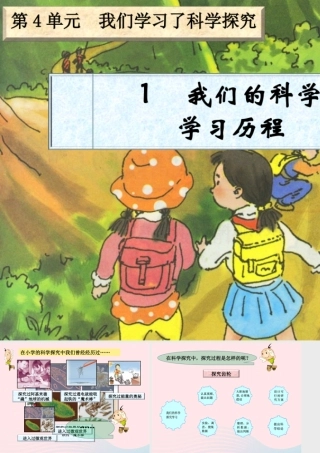六年级科学下册 四 我们学习了科学探究 1 我们的科学学习历程课件（1） 湘教版-湘教版小学六年级下册自然科学课件