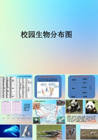 六年级科学上册 生物的多样性 2校园生物分布图课件 教科版-教科版小学六年级上册自然科学课件