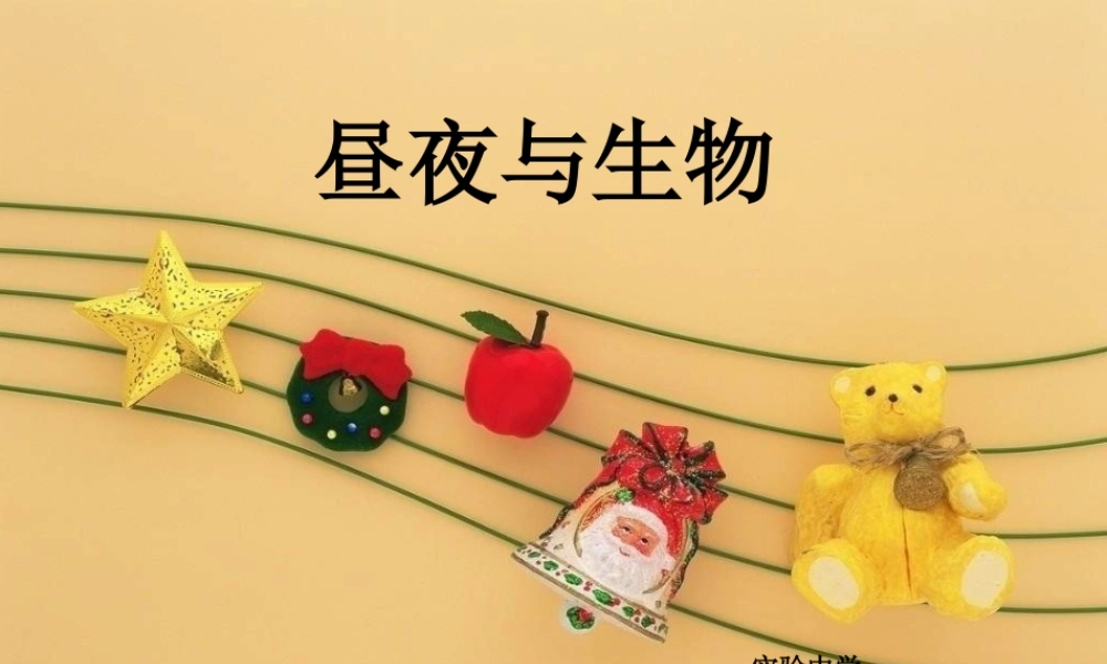 六年级科学上册 昼夜与生物课件2 青岛版-青岛版小学六年级上册自然科学课件