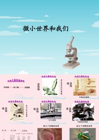 六年级科学下册 第一单元 微小世界 8 微小世界和我们课件4 教科版-教科版小学六年级下册自然科学课件