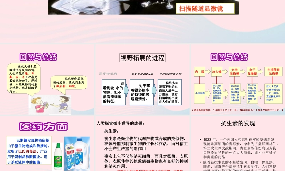 六年级科学下册 第一单元 微小世界 8 微小世界和我们课件6 教科版-教科版小学六年级下册自然科学课件