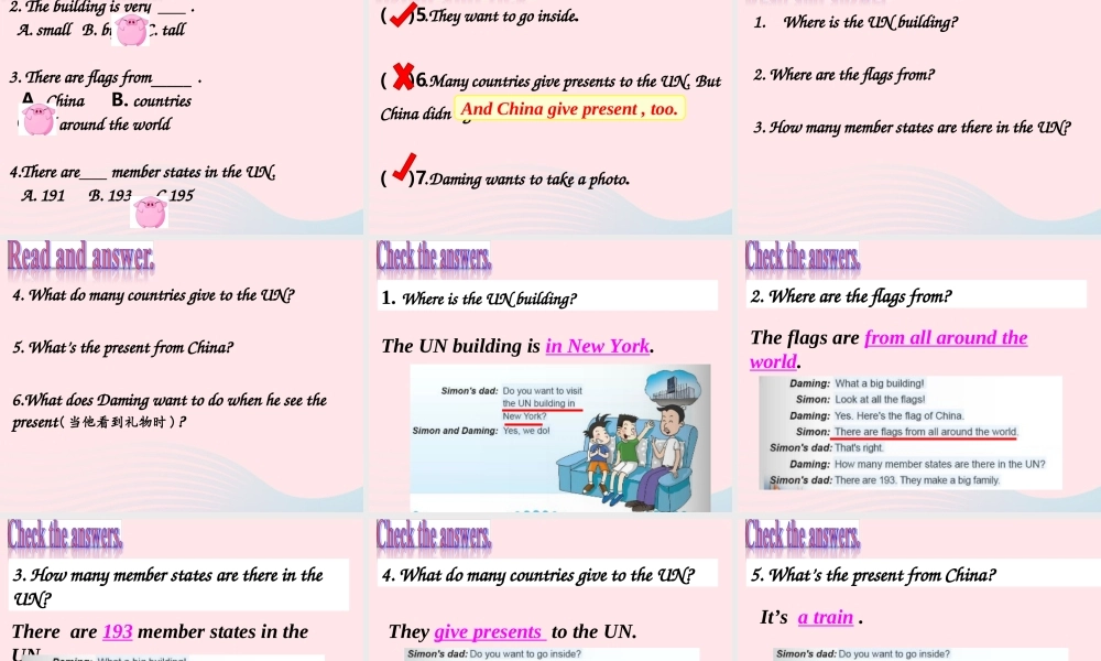 六年级英语上册 Module 9 Unit 1 Do you want to visit the UN building 课件 外研版（三起）-外研版小学六年级上册英语课件