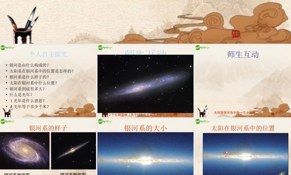 六年级科学下册 天上有条河课件 鄂教版