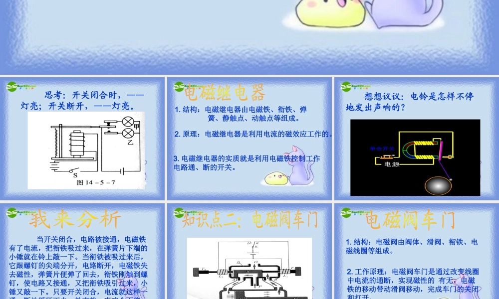 六年级科学下册 通电线圈（二）课件 青岛版（三年级起点）