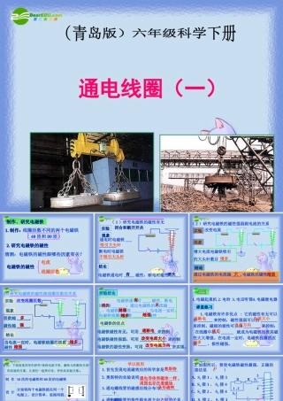六年级科学下册 通电线圈（一）课件 青岛版（三年级起点）