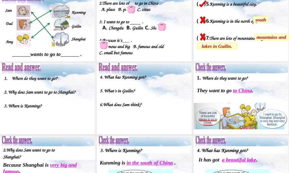 六年级英语上册 Module 9 Unit 2 I want to go to Shanghai课件 外研版（三起）-外研版小学六年级上册英语课件