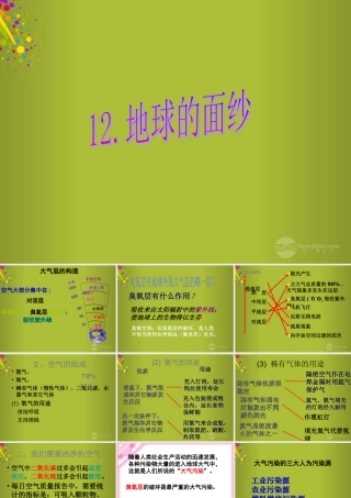 六年级科学下册《地球的面纱》课件2 青岛版