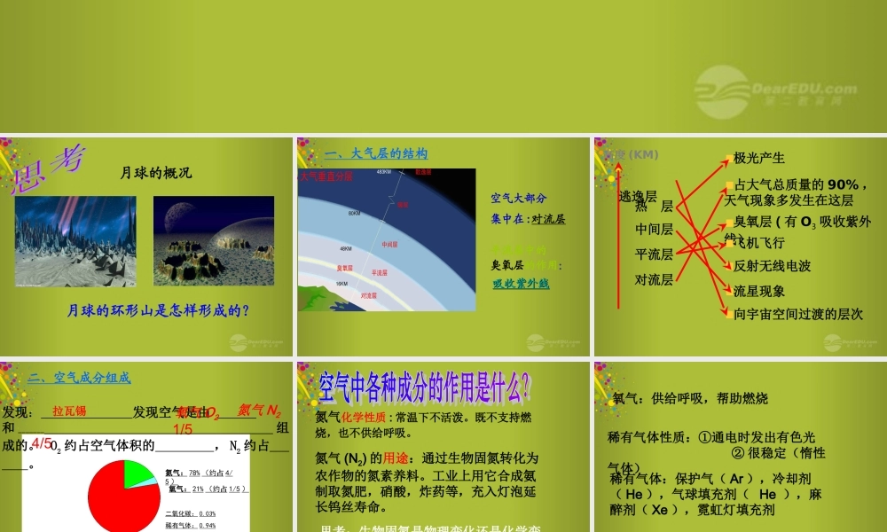 六年级科学下册《地球的面纱》课件3 青岛版
