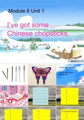 六年级英语上册 Unit 1 I’ve got some Chinese chopsticks课件1 外研版（一起）-外研版小学六年级上册英语课件