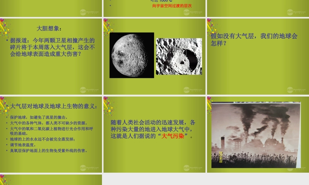 六年级科学下册《地球的面纱》课件7 青岛版