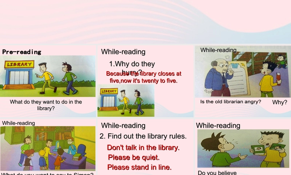 六年级英语上册 Module 10 Unit 1 Don't talk in the library课件 外研版（三起）-外研版小学六年级上册英语课件