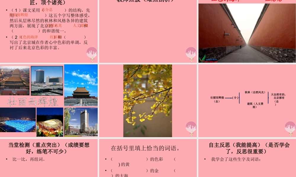 六年级语文上册 第1课 北京的色彩课件1 西师大版-西师大版小学六年级上册语文课件