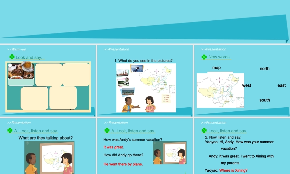 六年级英语上册 Unit 1 In China（Lesson 2）课件 人教新起点-人教新起点小学六年级上册英语课件