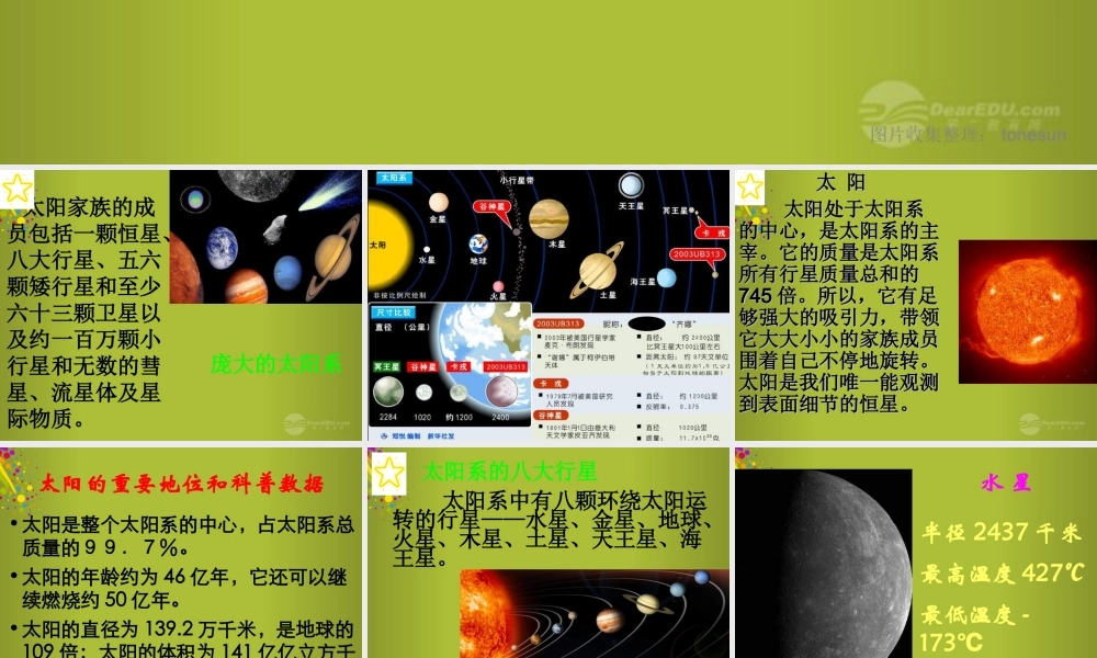 六年级科学下册《太阳家族》课件4 青岛版