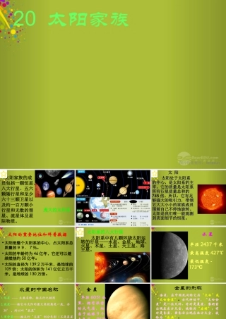 六年级科学下册《太阳家族》课件4 青岛版
