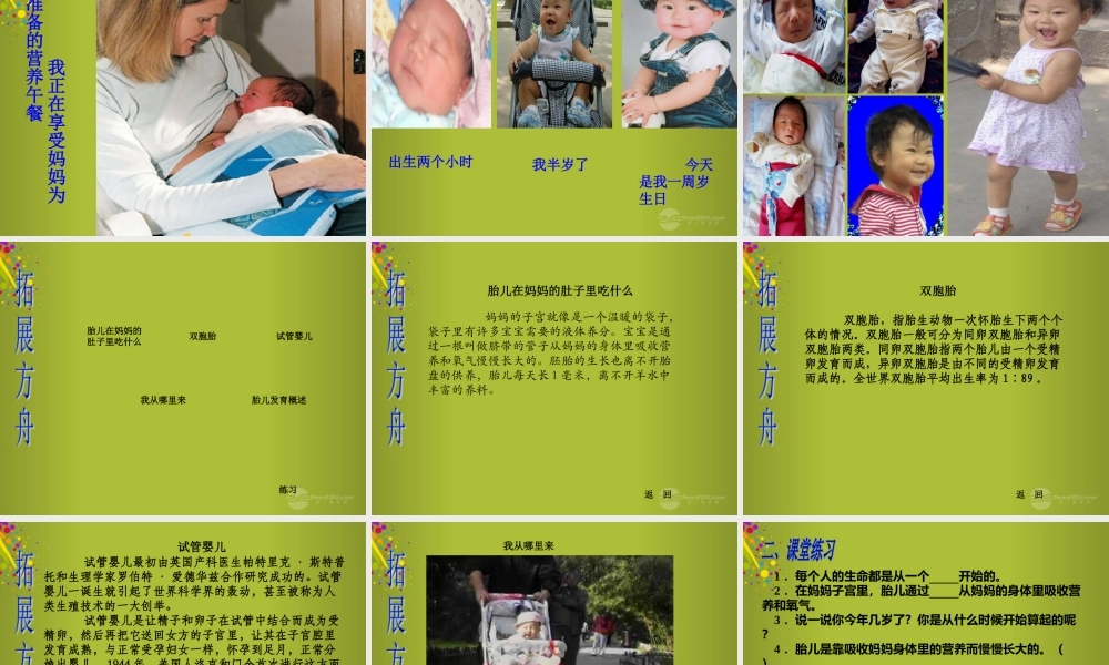 六年级科学下册《我从哪里来》课件1 青岛版