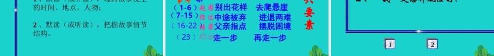 六年级语文上册 第1课 走一步，再走一步课件3 鲁教版-鲁教版小学六年级上册语文课件