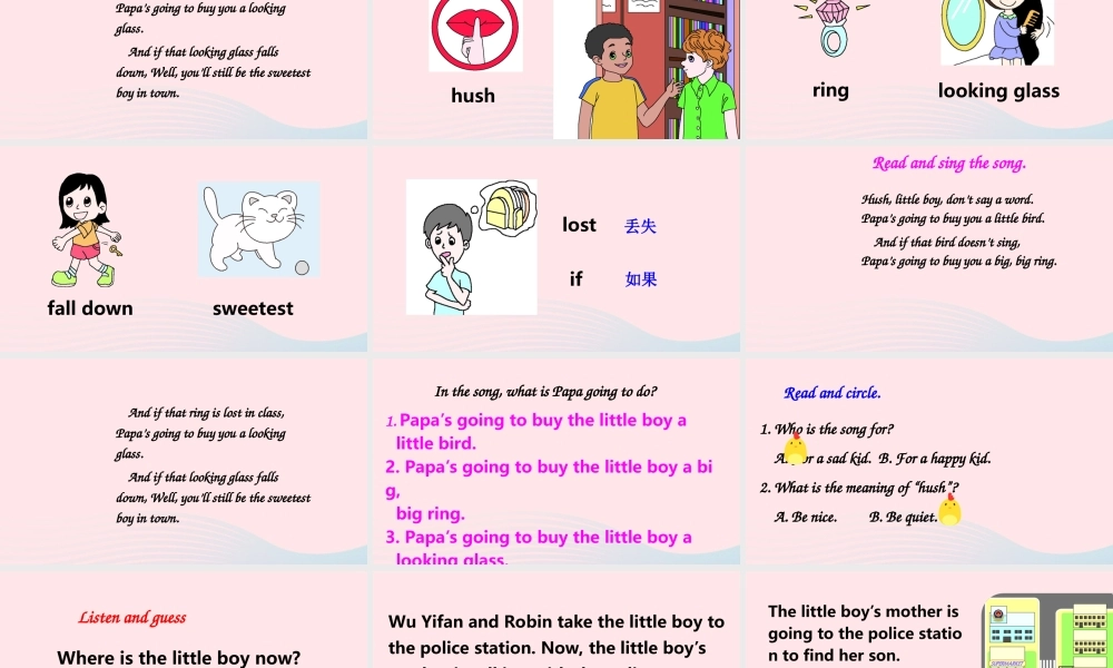 六年级英语上册 Recycle 1（第二课时）上课课件+素材 人教PEP版