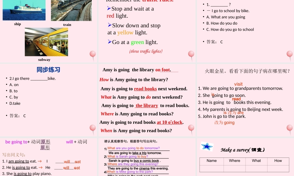 六年级英语上册 recycle 1课件1 人教PEP-人教PEP小学六年级上册英语课件