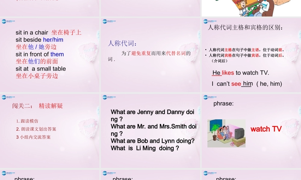 六年级英语上册《Lesson 5 In the Living Room》课件2 冀教版