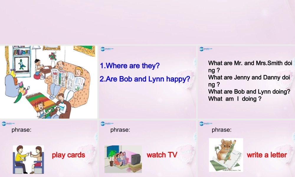 六年级英语上册《Lesson 5 In the Living Room》课件3 冀教版