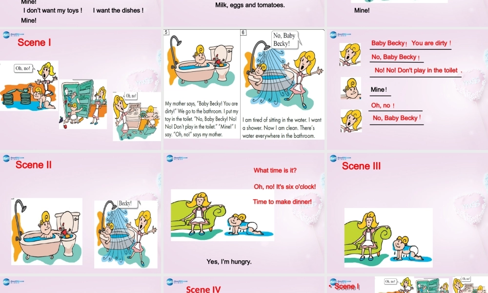 六年级英语上册《Lesson 6 Baby Becky at Home》课件2 冀教版