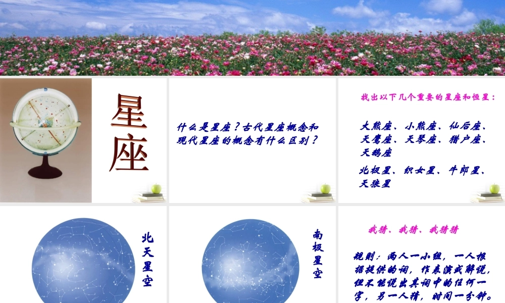 六年级科学下册 在星空中（一）1课件 教科版