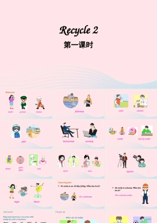 六年级英语上册 Recycle 2第一课时上课课件+素材 人教PEP版